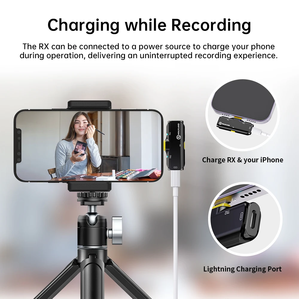 ワイヤレスマイクLARK C1 ライトニングver Hollyland Lark C1- Wireless Microphone Curated for Phone