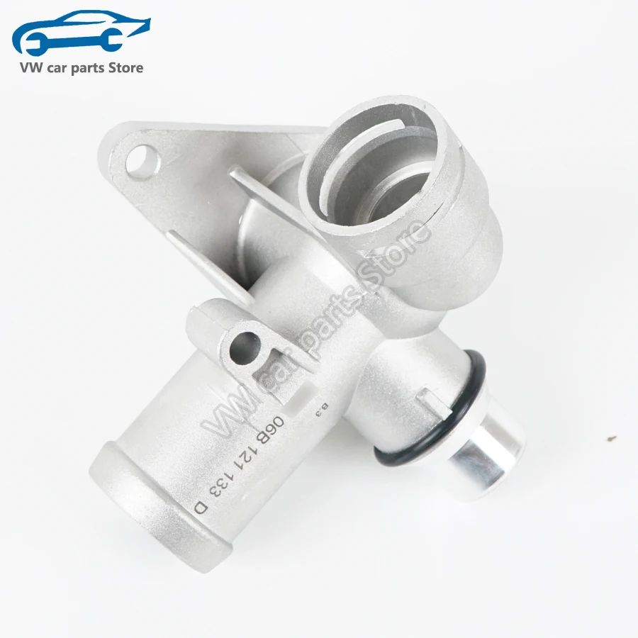 06B121132E NEW Aluminium Engine Water Hose Coolant Flange For AUDI A4 B6 B7 1.8T Avant Cabrio Seat Exeo 2002-2008 06B 121 132 E