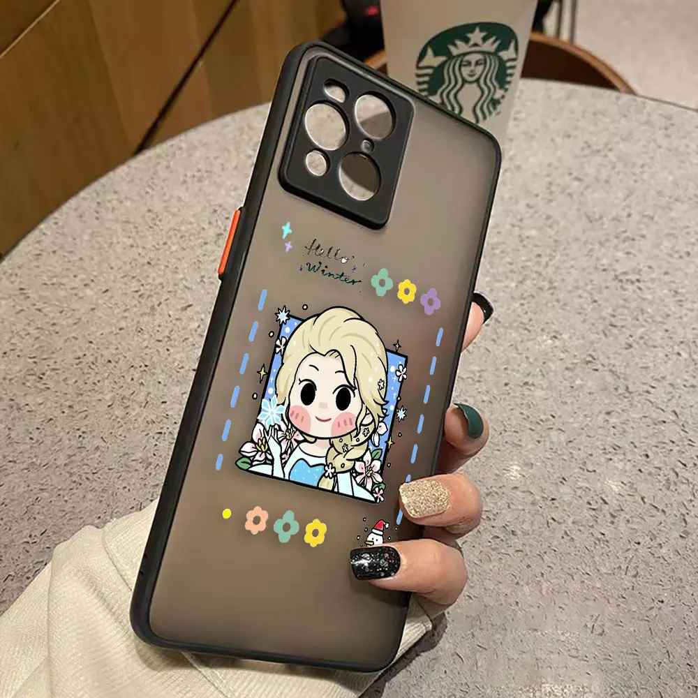 thumbnail image 1 of Funda mate para OPPO Realme 10 9 9I 8 8I 7 7I 6 5 FIND X3 X4 PRO 4G 5G Funda Coque Capa Funda carcasa dibujos animados Anime Blancanieves, 1 of 5
