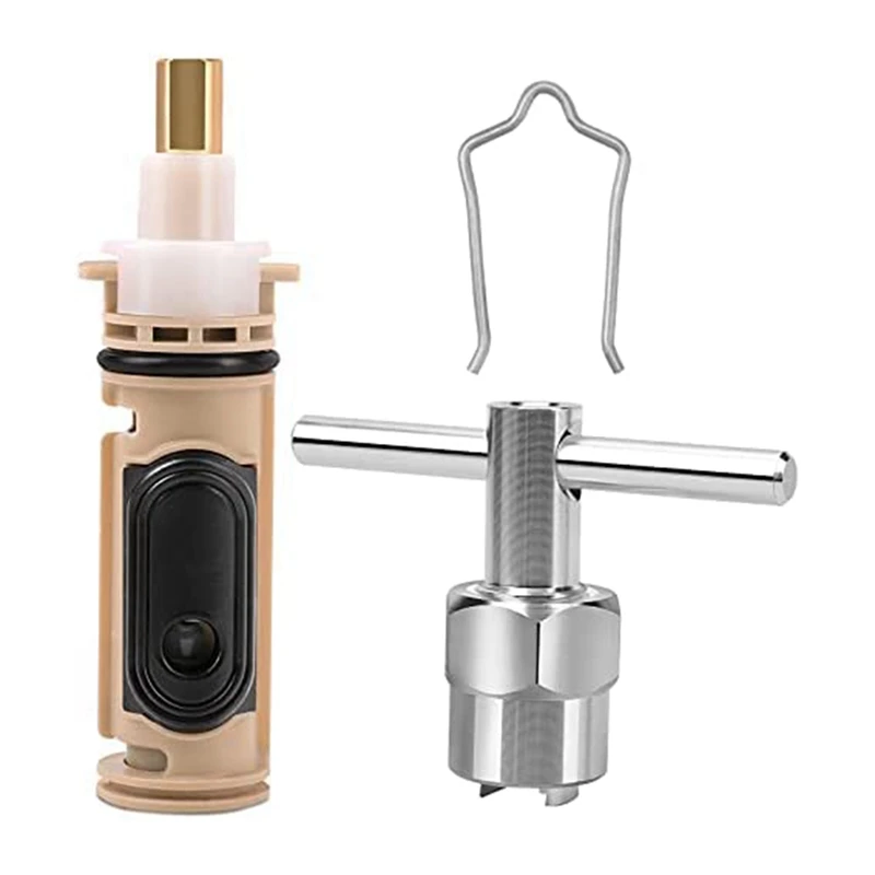 The New1222 Replacement With 104421Puller Removal Tool & Clip Compatible , Bathtub Shower Valve Parts Repair Kit