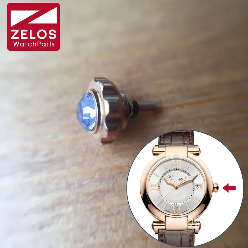 5.5Mm * 3.0Mm Tubo Impermeabile Zaffiro Cristallo Orologio Corona Per Chopard Imperiale Orologio Sostituzione Regolare Tempo Parti Strumenti
