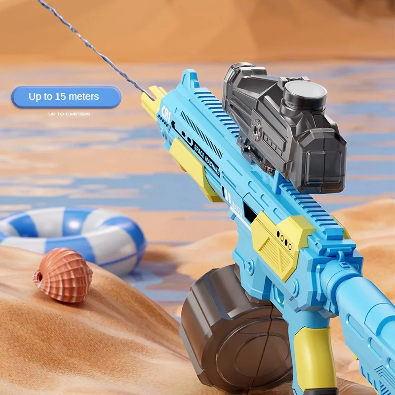 Children Automatic Water Absorption Electric Water Gun Hand Self-integration High-pressure Watergun Summer Outdoor Toys for Kids 5
