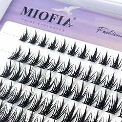 Premium Natural 3D Mink Eyelash Clusters - 80 Bundle Pack for Professional Makeup Application (MIX)