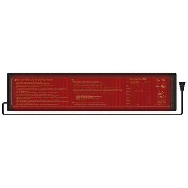 Palánta Hő Szőnyeg Vízálló Fűtőpad Növény Fűtőszőnyeg Beltéri Kertészkedés Hidroponikához Csírázás 4 "X 20,67" - Image 5