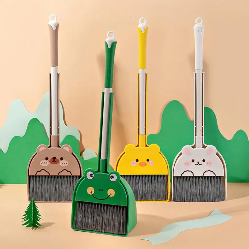 Children Cleaning Brusper Garbage Cleaning Shovel Table Household Cleaning Toolsh Small Broom Dustpans Set kids Play House Toys