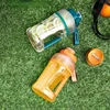1L Electric Juicer Blender Portable Sports Juice Cup Wireless 2 in 1 TRITAN Accompanying Cup Rechargeable Smoothies Mixer 6