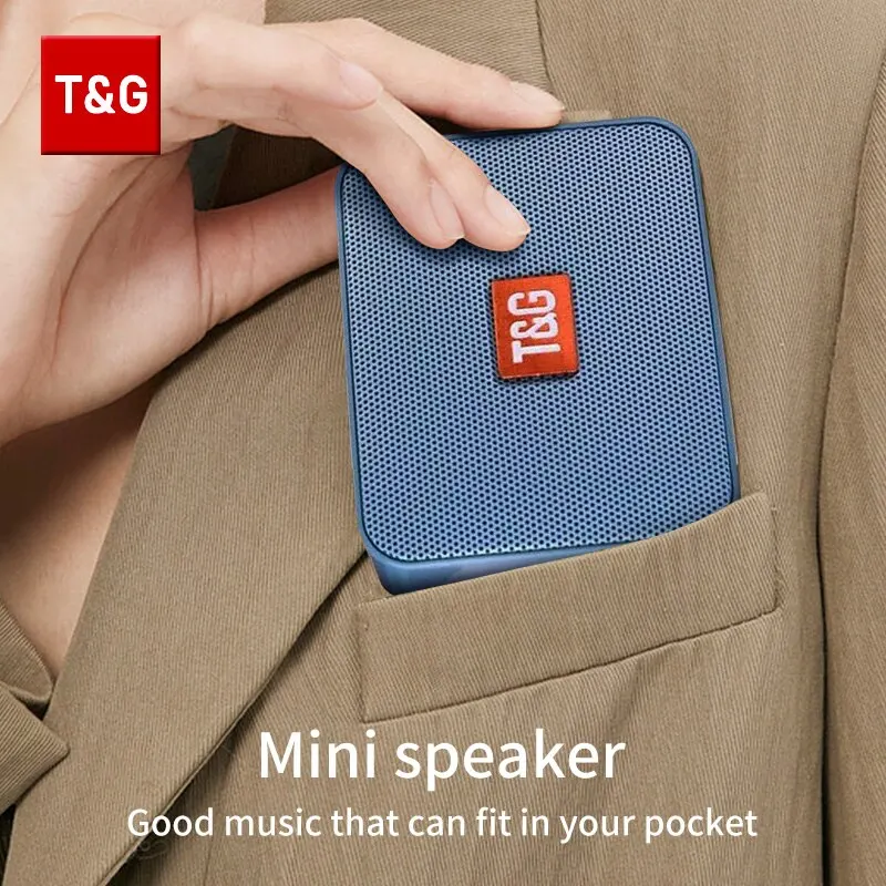 Bluetooth Speaker Bluetooth Speaker TG166 Portable Mini Wireless Soundbar Subwoofer Outdoor Indoor Loudspeaker Support TF Card FM Radio Waterproof