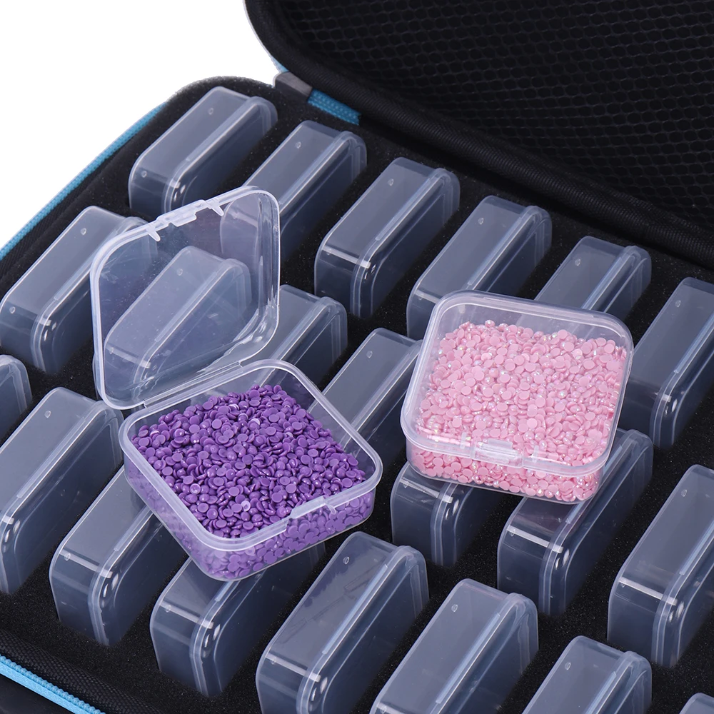 27 Big Bottles Diamond Painting Accessories Tools Storage Containers Bag Diamond Painting Tool Pen Carry Case Mosaic Storage Box