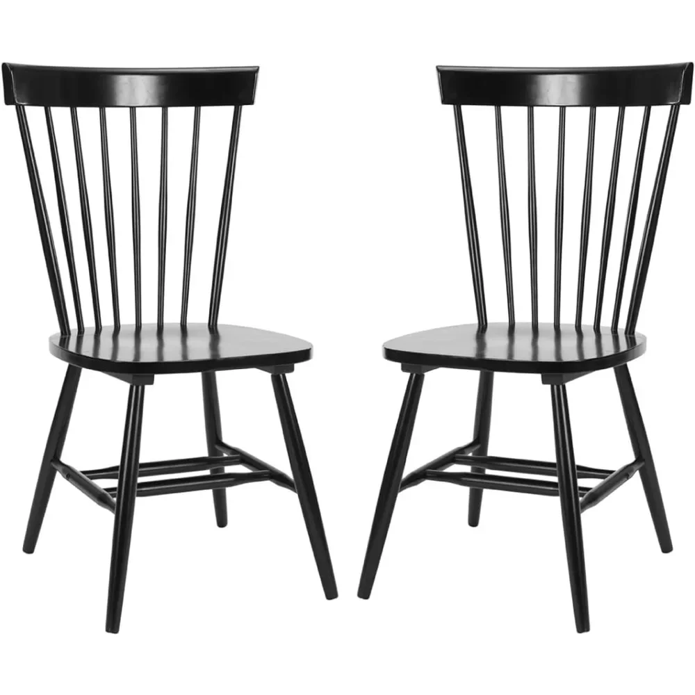 

Country Farmhouse Wood Black Spindle Side Chair (Set of 2)freight Free Dining Room Chairs Home