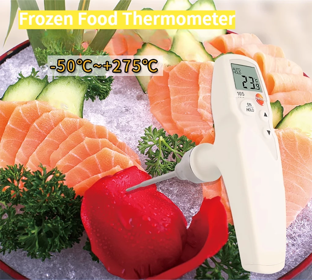 Testo 105 Frozen Food Thermometer High Precision Waterproof Probe Digital Thermo