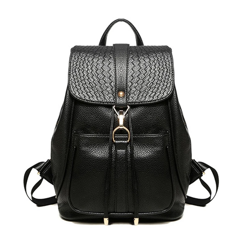 Women-Back-Bag-PU-Leather-Preppy-Backpacks-For-Teenage-Girls-Lady ...