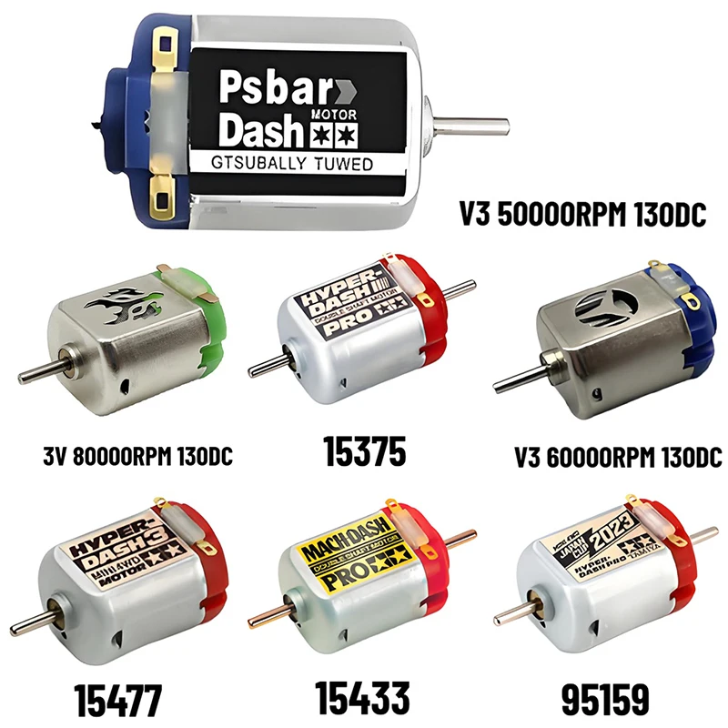 V3 80000/60000/50000 RPM 고속 130 DC 브러시드 모터 단일/이중 헤드..