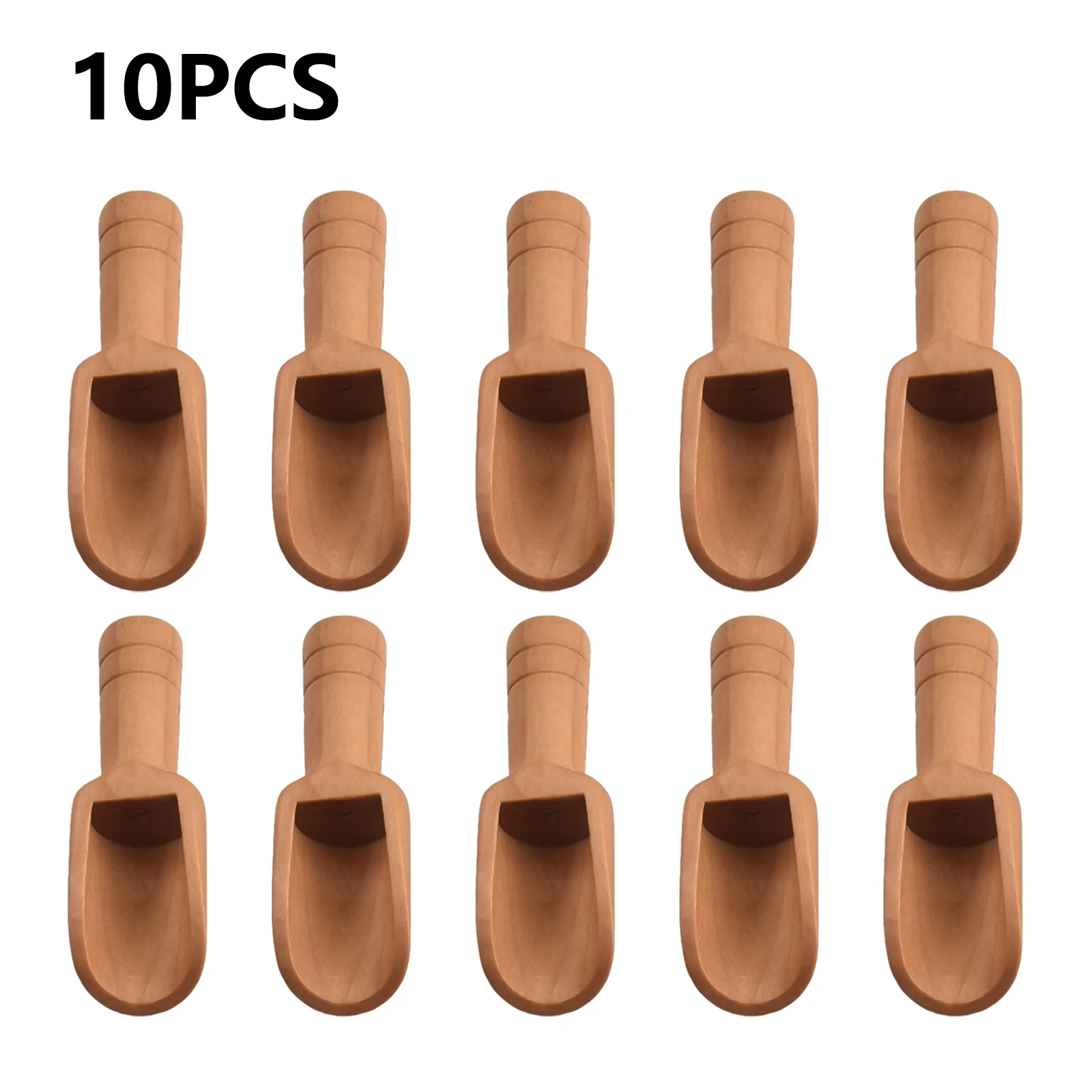 

10 шт., деревянные ложки в виде лотоса, 2,4x7,8 см
