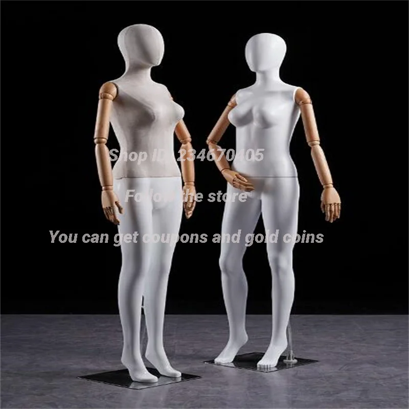 Maniquí realista de cuerpo completo desmontable para mujer, estante de  exhibición de ropa para mujer con base de metal, torso de exhibición de  modelo