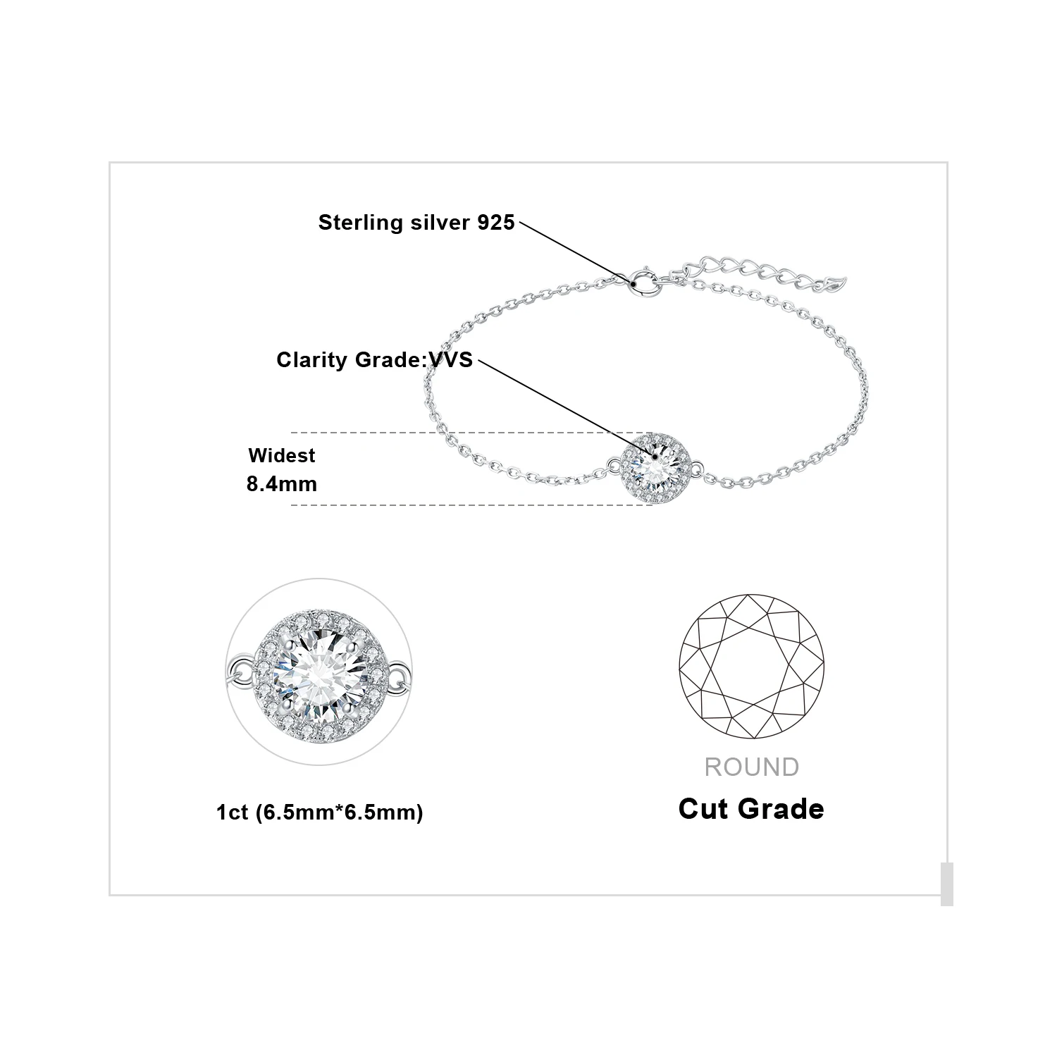 JewelryPalace-̻糪Ʈ D ÷ 1ct   Ϸ  ũ ,   ο   