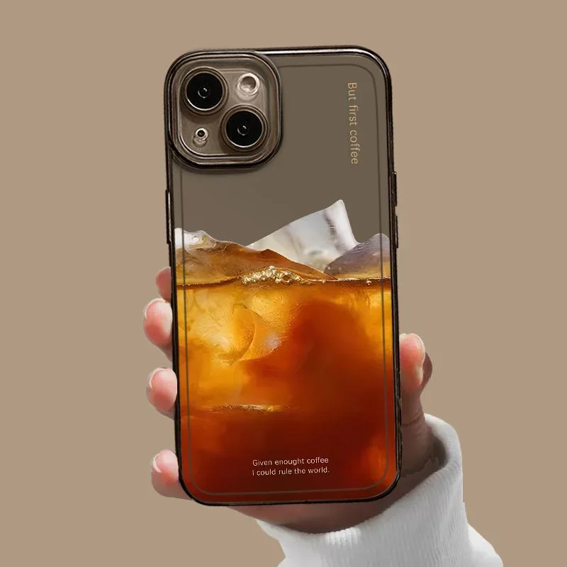 Cute Cartoon Iced Americano Couple Phone Case - Stylish Mobile Cover