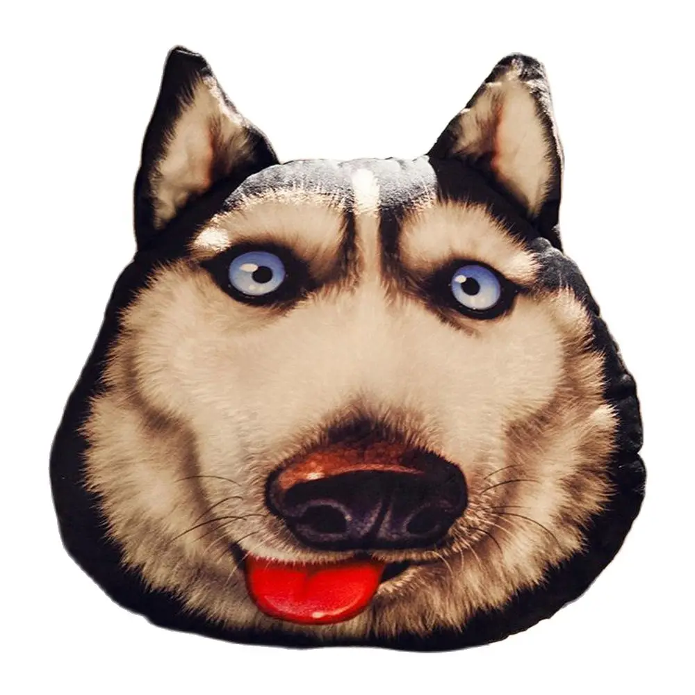 38CM New Husky Funny Expression Pillow  Stuffed  toy, Furniture Office Good Gift