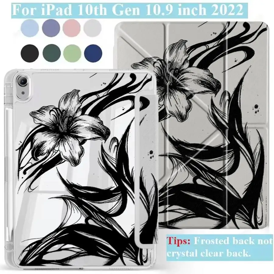 Y-Fold Textured Tablet Holder Cover Case