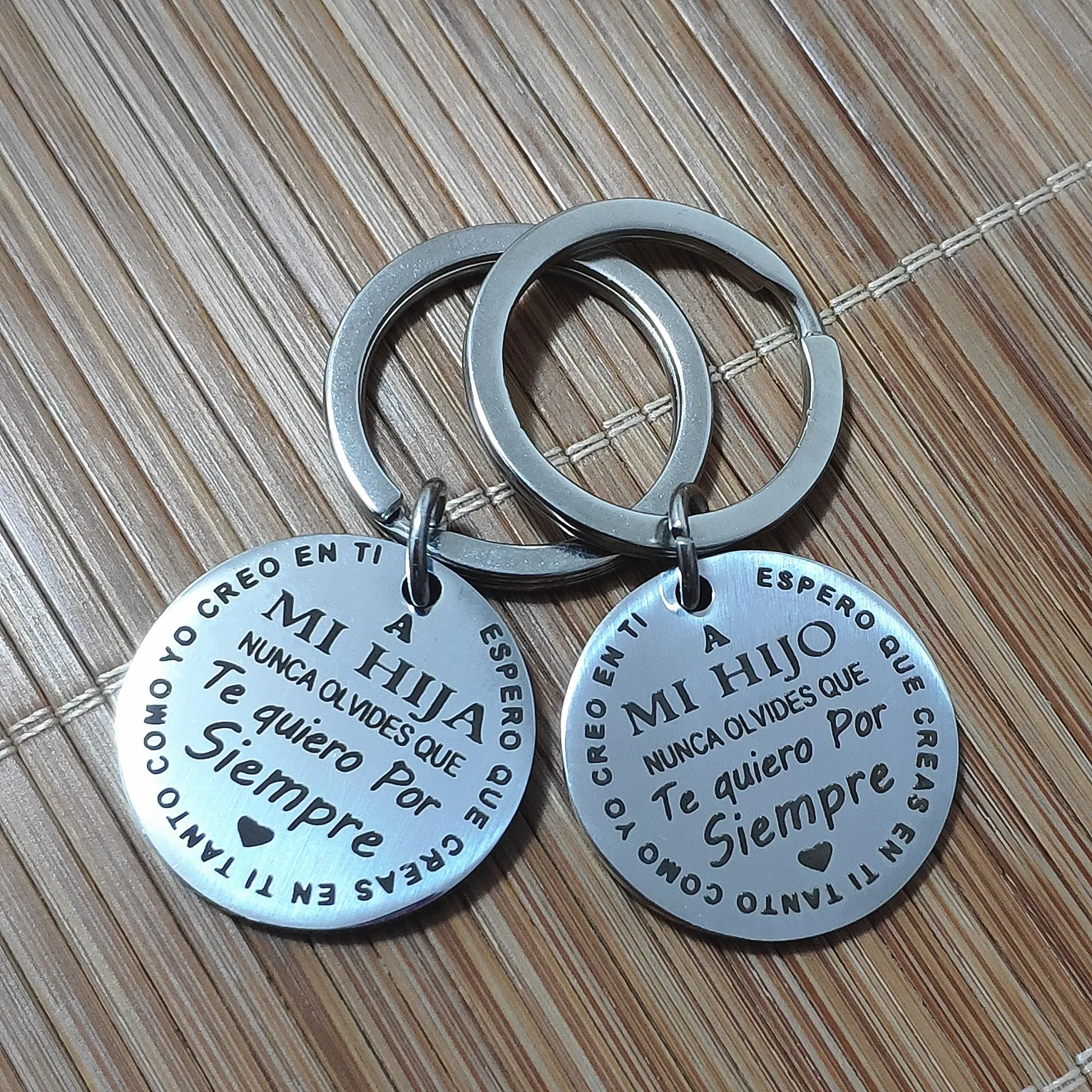 

Держатель для ключей из нержавеющей стали, детский подарок на день рождения, школьный портфель, украшение, металлический кулон для детей