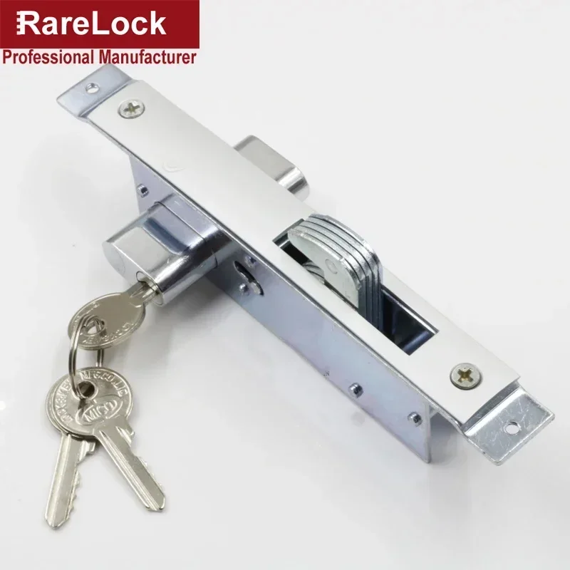 Sliding Door Lock 3 keys for Bedroom Bathroom Accessory DIY Home Hardware