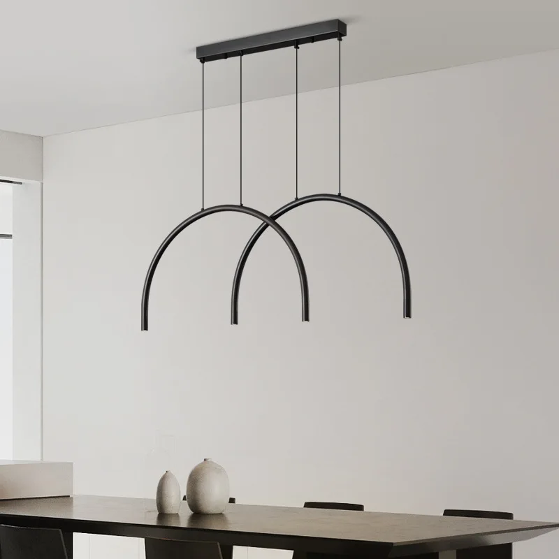 Gold Black Brass Pendant Lights 2/4/6 LED Copper Restaurant Bar Kitchen Modern Hanging Lamp Height Adjustable 4000K