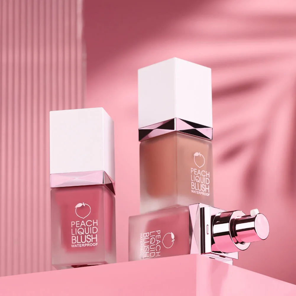 

Шелковистые матовые румяна Жидкая стойкая водостойкая румяна крем для лица принадлежности для макияжа жидкая пудра Румяна стойкая бриллиант