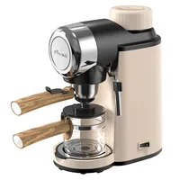 Bear KFJ-A02R2 Italian Coffee Machine Household Small Semi-automatic Office Extraction Brewing Coffee Pot 1