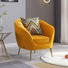 Light luxury post-modern velvet single small sofa 2