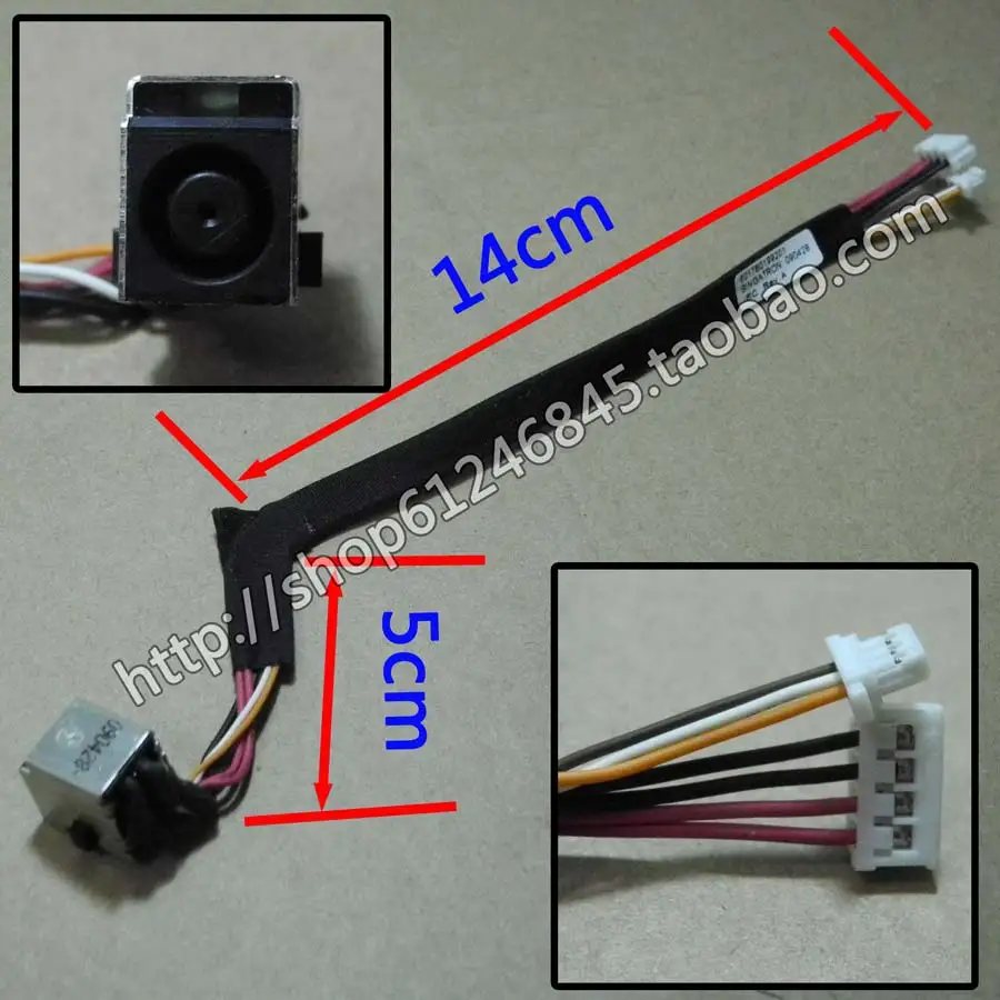 

Разъем питания постоянного тока с кабелем для ноутбука HP HSTNN-161C-4 Flex cable