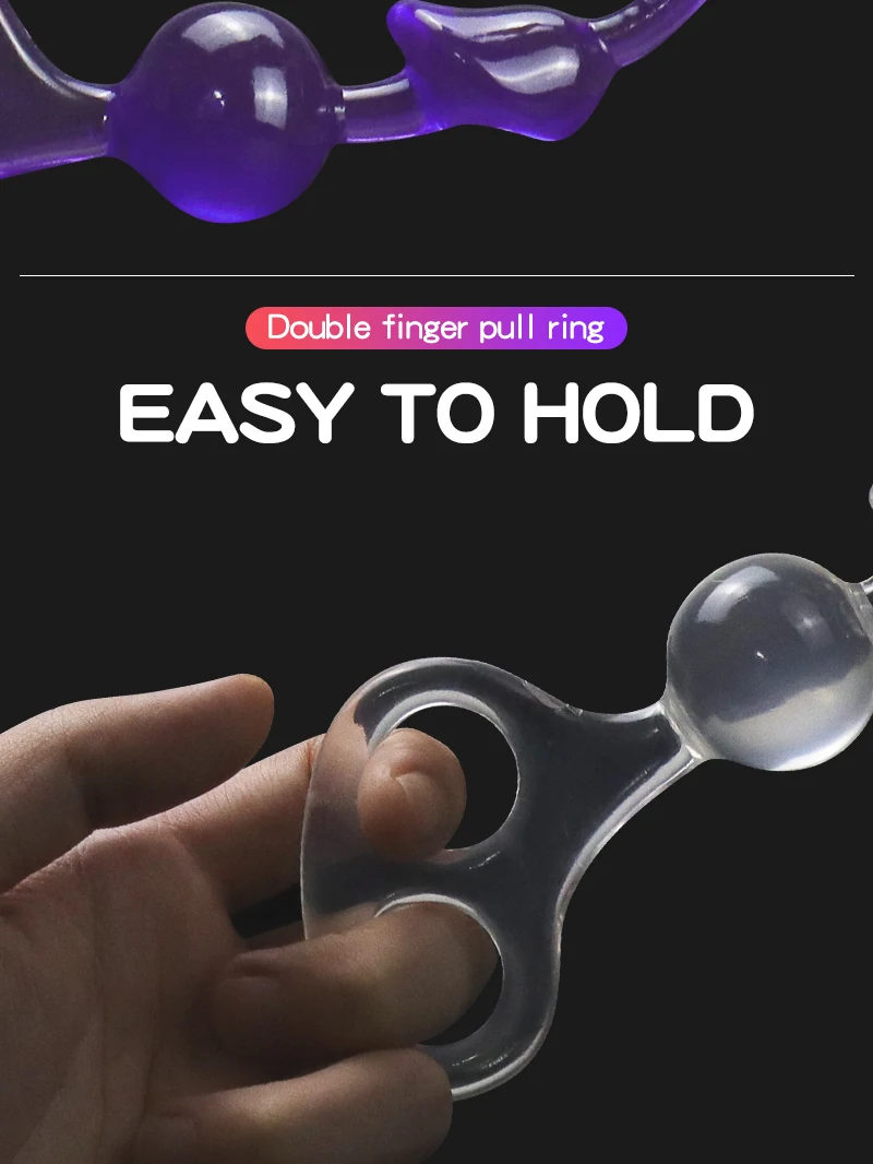 Lungo anale 25cm perline coda butt plug giocattoli sessuali masturbatore palline anali anello di trazione buttplug uomini massaggio prostatico St plug_voghion.com