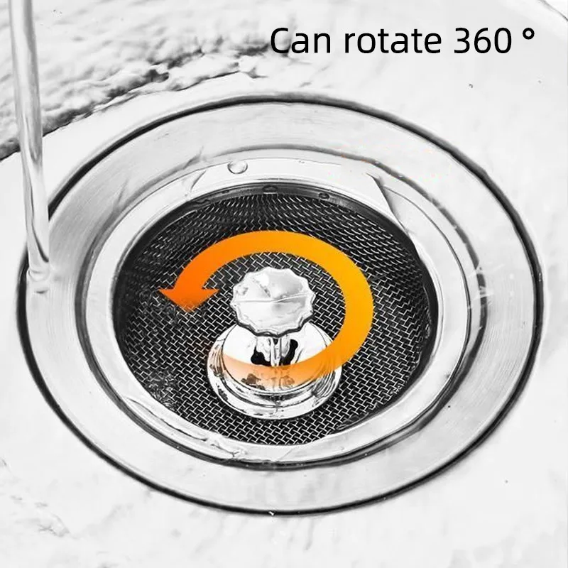 Kitchen Sink Strainer Stopper Stainless Steel Sink Filter Drain Basket Mesh Strainers Bathroom Floor Drains Cover Screen