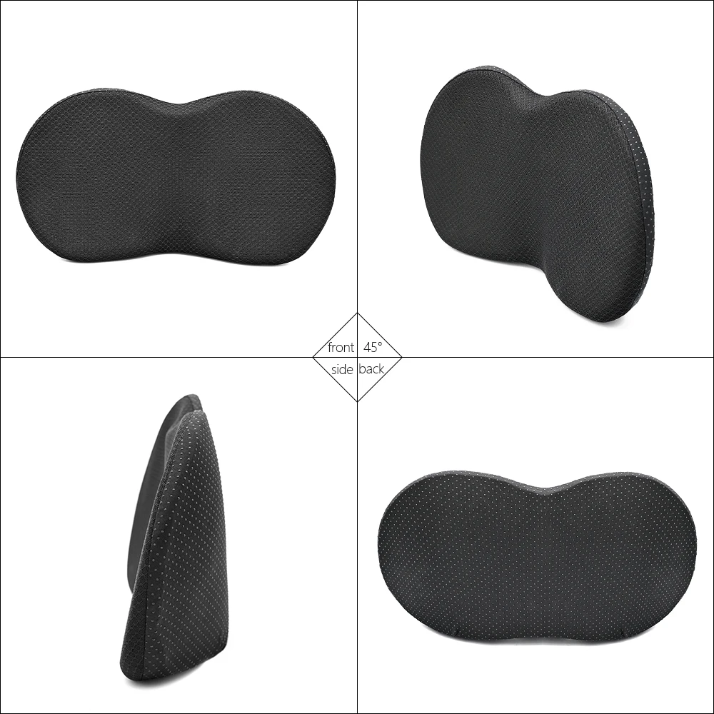 2 In 1 Multifunctional Car Seat Cushion Universal Memory Lumbar Pillow Support Driver Breathable Relief Comfort Chair Car Seat