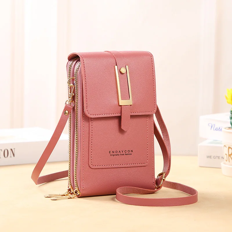 Elegant Women's Crossbody Soft Leather Handbag – Stylish Touch Screen Purse and Wallet