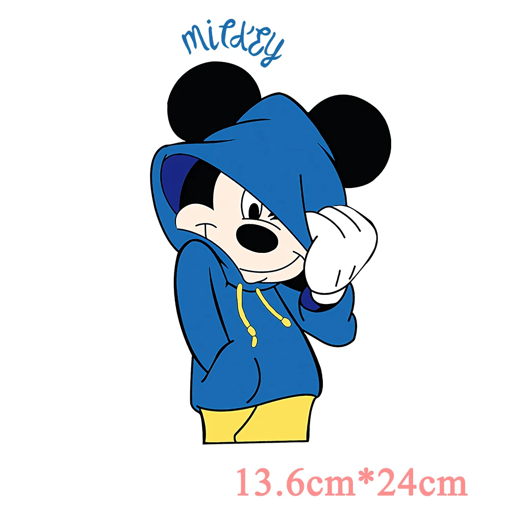 Disney Mickey Minnie Mouse Stickers Patches for Clothing Patch  Thermocollant Parches Termoadesivos Para Ropa Iron on Patches - AliExpress