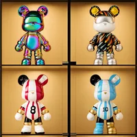 Bear Ceramic Bank Sculpture Animal Money Box Statue for Home Office Decor With Coin Slot Novelty Football Enthusiasts Gift 2