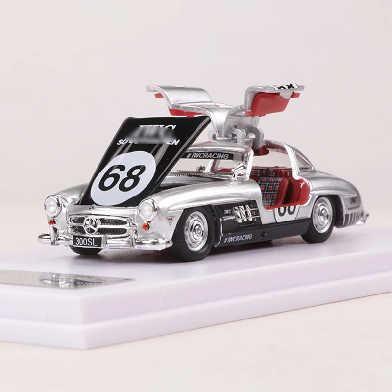 BSC 1/64 300sl W198 Door Open Simulation Diecast Model Car To