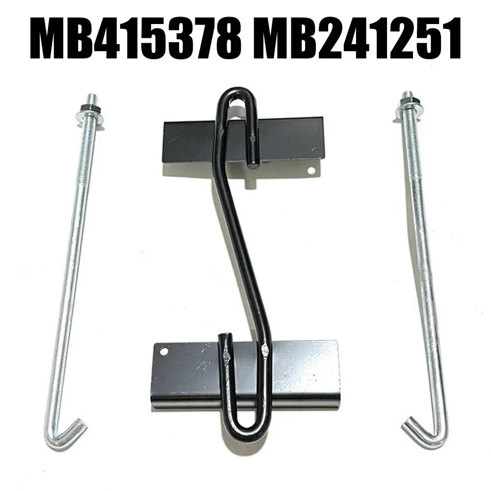 Staffa Portabatteria Universale Per Auto, 28 Cm, Con Barra Trasversale Regolabile E Bulloni, Ferro Nero/Argento