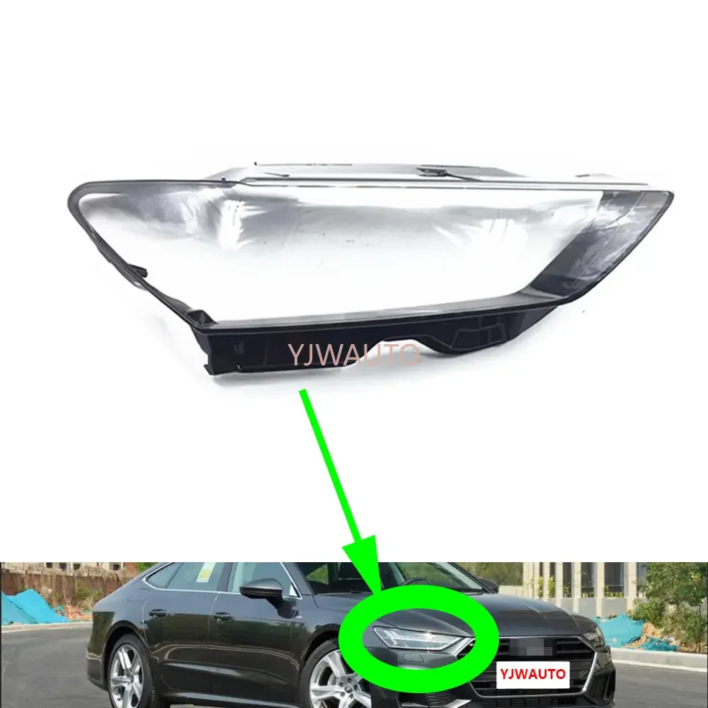 

For Audi A7 2019~2021 Headlamp Cover Car Headlight Lens Glass Replacement Clear Front Lamp Auto Shell