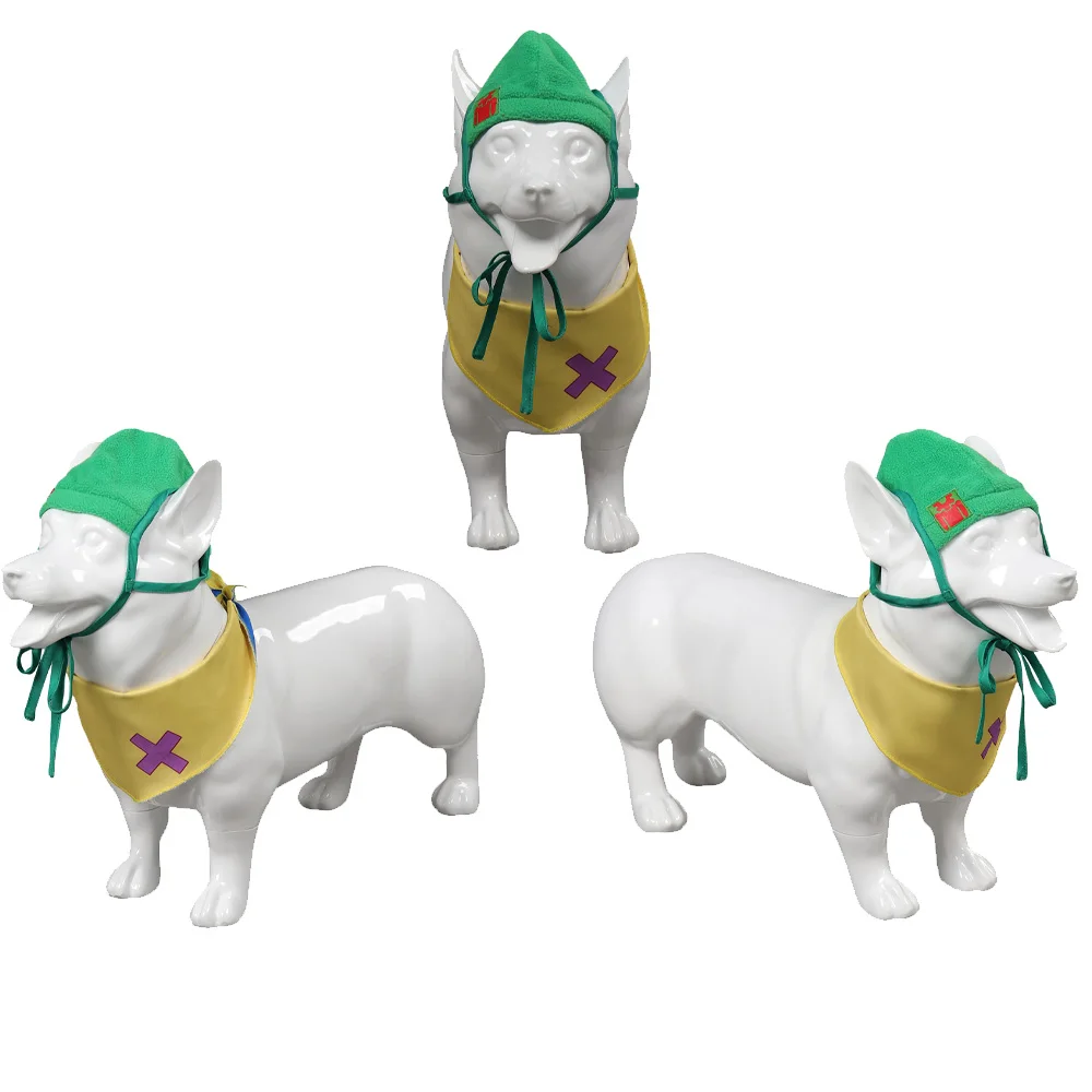 

Game Valorant Killjoy Pet Dog Cat Cosplay Costume Hat Bibs Outfits Halloween Carnival Role Play Clothes Suit