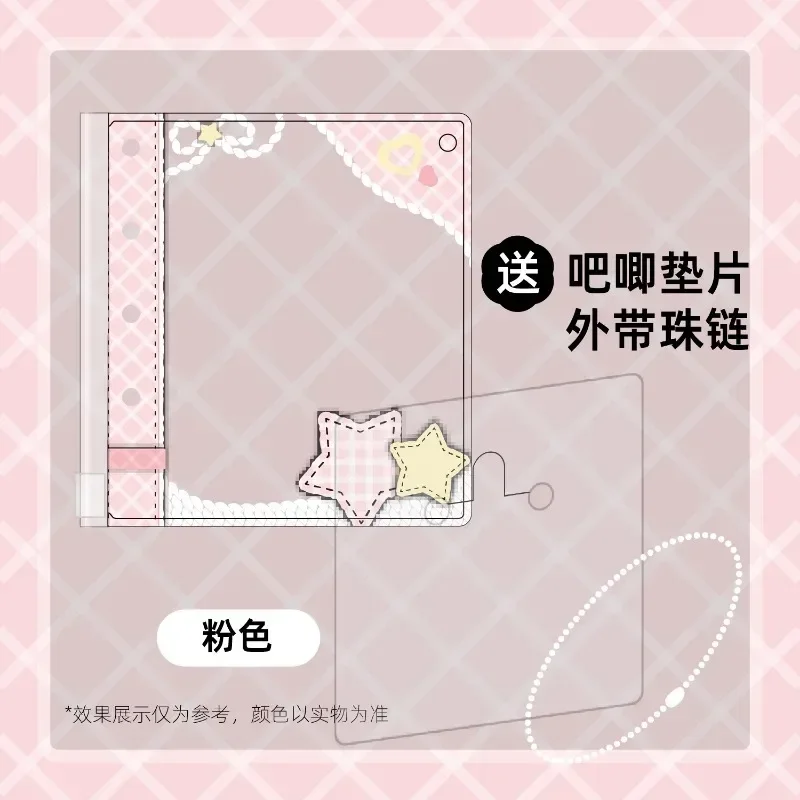 Anime Badge Holder PVC Sleeves for 75/65/58mm Collector's Zipper Bags Plaid Grid Design with Spacers Comic Convention Storage