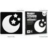 Montessori 0-12M Baby Visual Stimulation Cards Black and White Contrast Cards Stimulate Newborn Visual Early Learning Toys 4