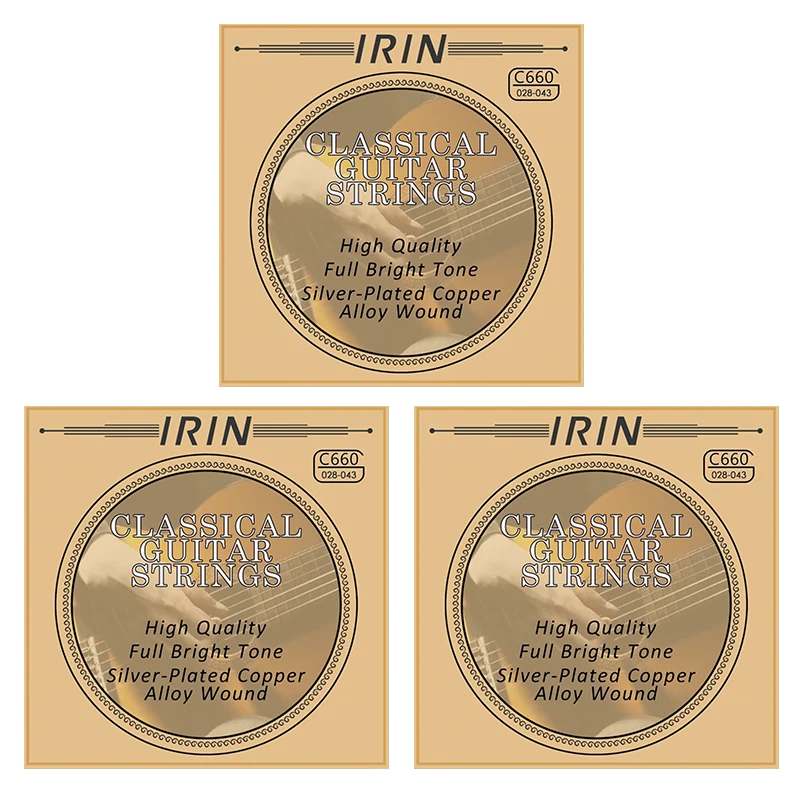 IRIN Set of 6 Nylon Guitar Strings - Classic Guitar Instrument Accessories