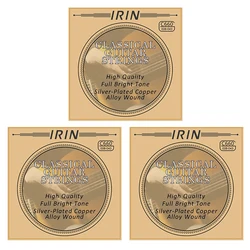 IRIN Set of 6 Nylon Guitar Strings - Classic Guitar Instrument Accessories (3 Set C660)