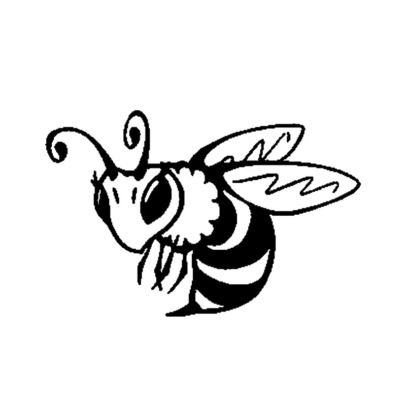

Bumblebee Funny Car Sticker Personalized Car Sticker Cover Scratch Sunscreen Waterproof Black/White, 15cm*10cm