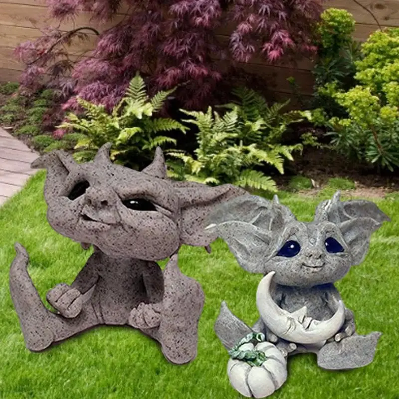 

Baby Goblin Statue Cute Resin Figurines Sculpture Resin Exquisite Desktop Balcony Decoration For Kids Children Birthday Gifts
