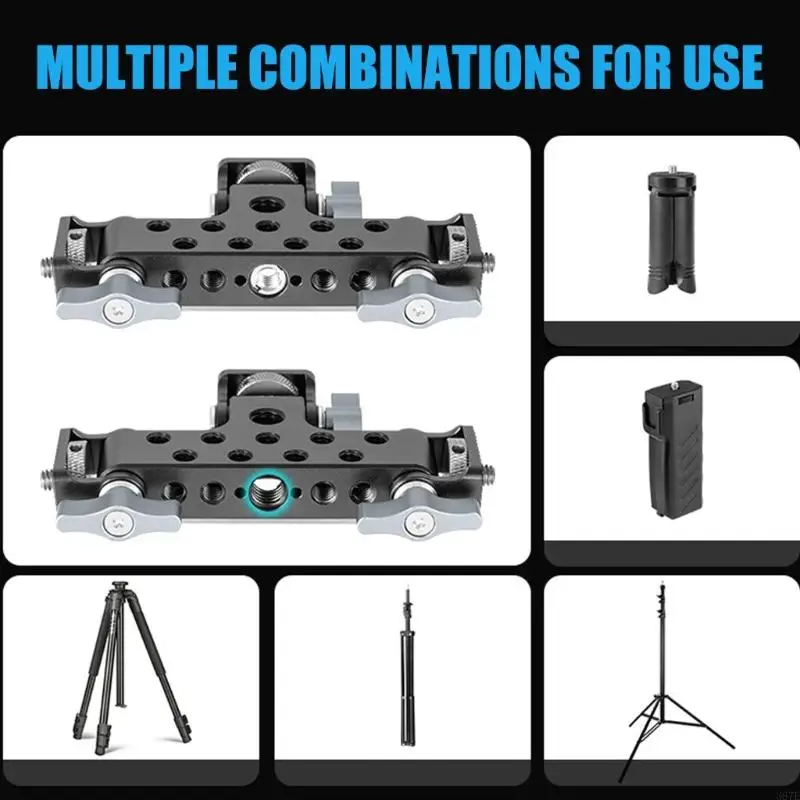 367E Aluminum Alloy Tripod Mount PTZ Base 3-Position Photographers Essential Tool