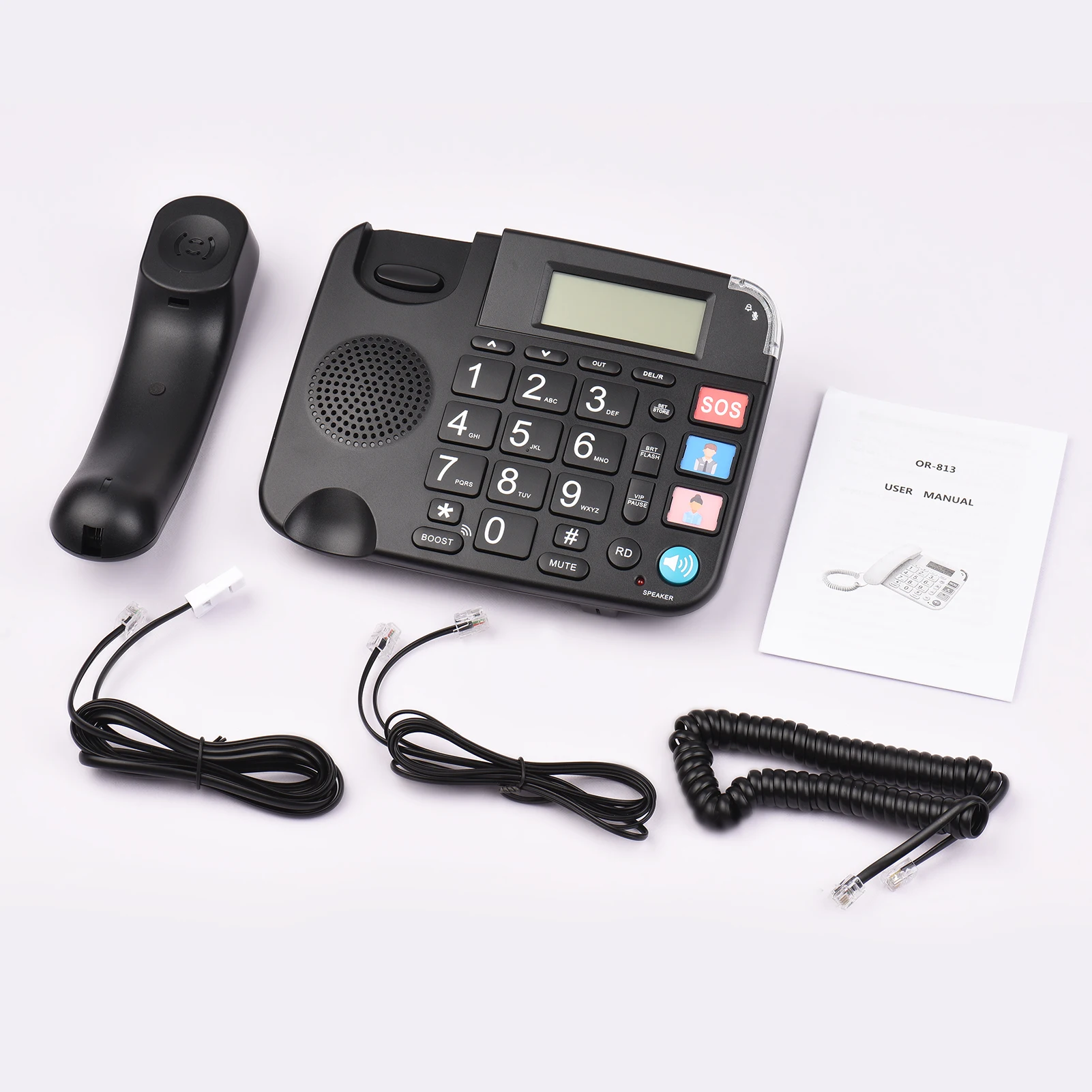 Vbestlife Corded Phone With Caller Id Call Waiting Dtmf Fsk