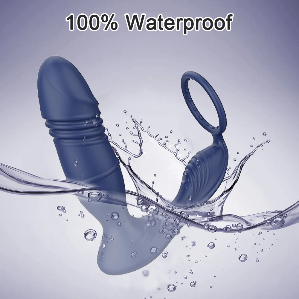 Männlicher Stoßvibrator, Prostata-Massagegerät, App-gesteuerter Vibrator für Männer, verzögerter Samenerguss, Korkring-Buttplug, Sexspielzeug für Erwachsene_voghion.com
