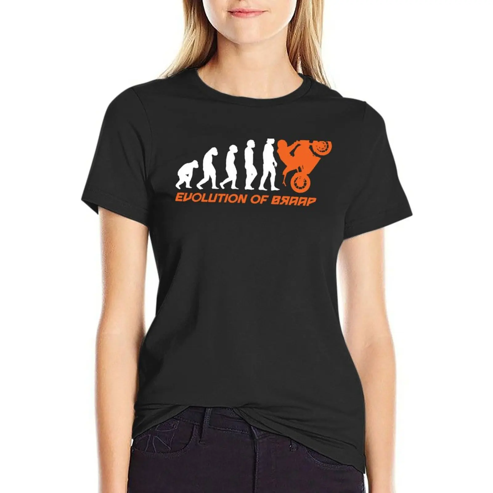 

Evolution of BRAAP T-Shirt shirts graphic tees anime clothes t-shirts for Women loose fit