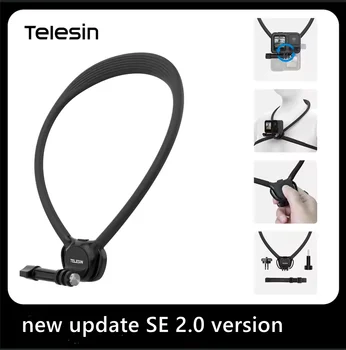 Supporto da Collo 2 in 1 per Action Camera e Smartphone SE 2.0, Compatibile con GoPro, Insta360, DJI OSMO Action e Altri Accessori Universali